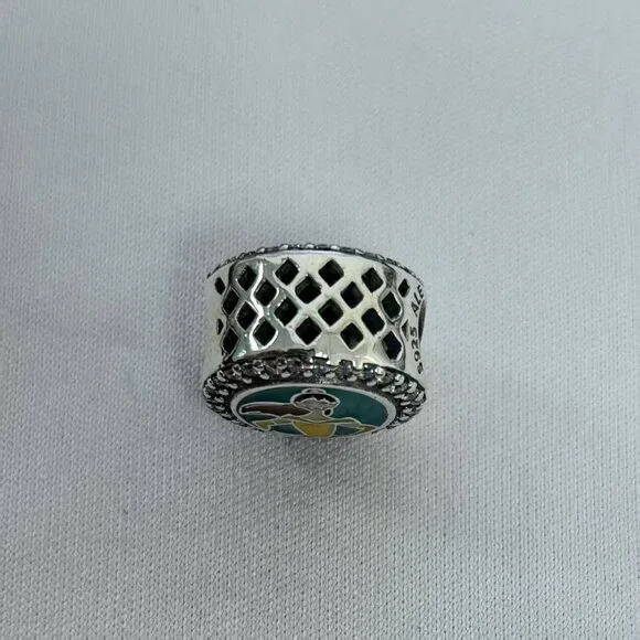 Pandora Run Disney 10K Pendant Dangle Charm, S925 Silver Jewelry - Picture 3 of 4